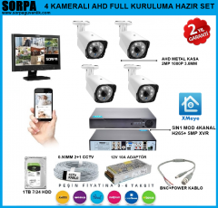 2MP AHD 4 KAMERALI FULL SET