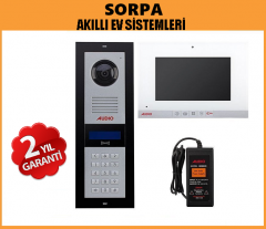 Audio 001188 7 inç Beyaz Bus Plus Görüntülü Diafon